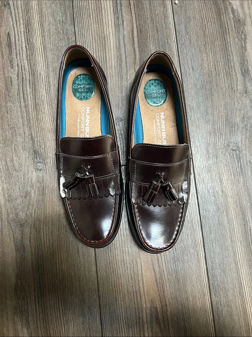 Nunn Bush Men's Burgundy Tassel Loafers